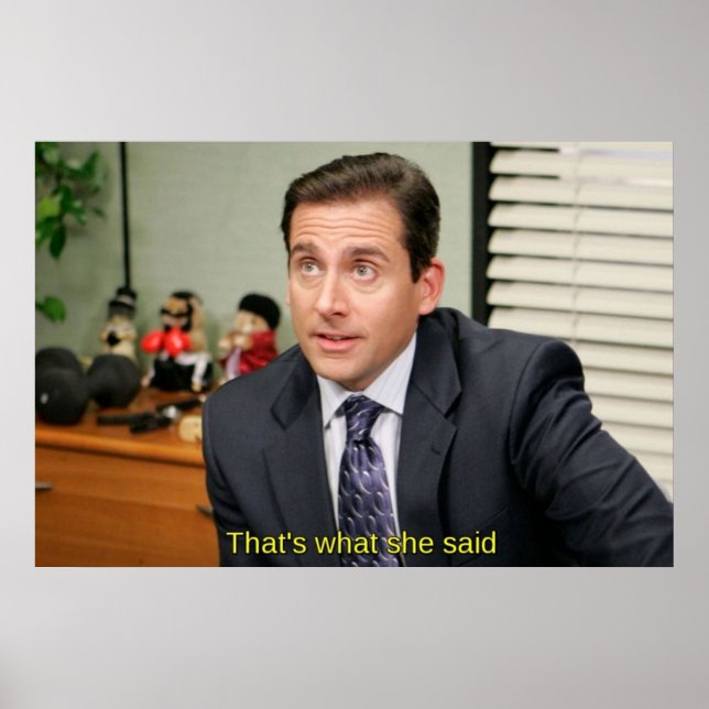 Poster C'est ce qu'elle a dit Michael Scott (Devant)
