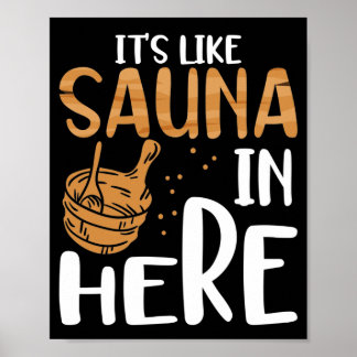 Poster C'est comme un sauna ici