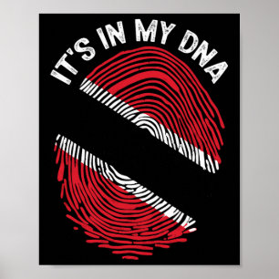 Poster C'est Dans Mon Adn Drapeau De La Trinite Et Du Tog