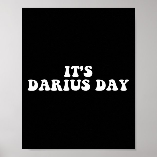 Poster C'est Darius Day Funny Meme (Devant)