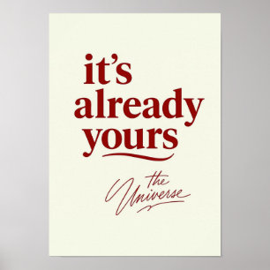 Poster C'est déjà à vous – Manifestation Inspirante