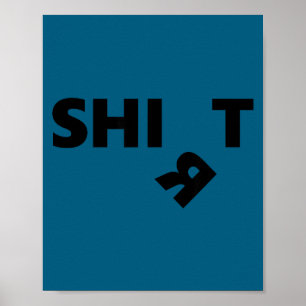 Poster C'est drôle – humour de mème de mot divisé cadeau