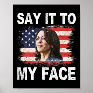 Poster C'Est Drôle Pour Moi, Kamala-harris S'Adresse À Tr