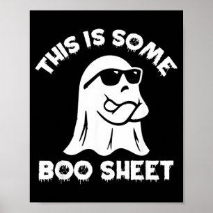 Poster C'est du Papier de Boo Fantôme Drôle Rétro Hallowe