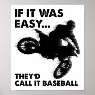 Poster C'est facile, Baseball drôle d'affiche