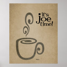 C'est Joe Time Coffee Cup Print