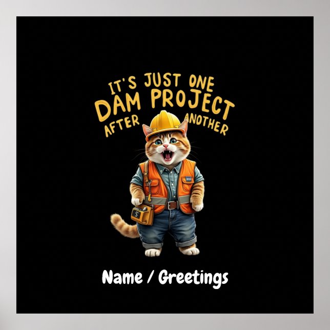 Poster C'est juste un projet de barrage après un autre am (Devant)
