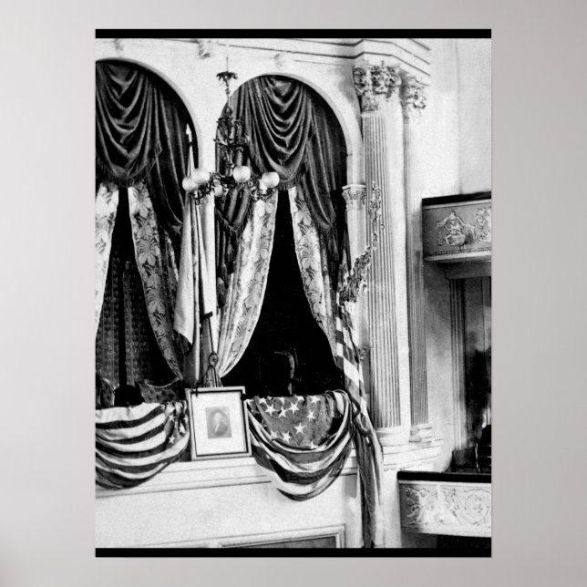 Poster C'est la boîte privée dans Ford's Theatre, Washing (Devant)