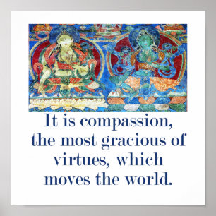 Poster C'Est La Compassion Le Plus - Citation De Compassi