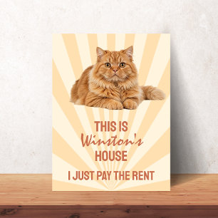 Poster C'est la maison du chat, je paie juste le loyer pe