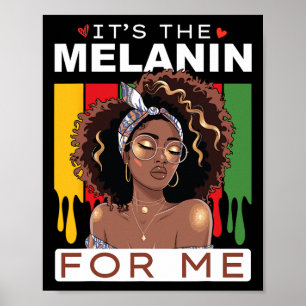 Poster C'est La Mélanine Bhm Mois De L'histoire Afro-Amér