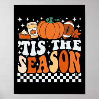 Poster C'Est La Saison Citrouille Spice Footbyll Automne