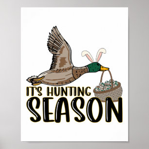 Poster C'est la saison de chasse Fête de Pâques