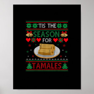 Poster C'est la saison des tamales drôle de nourriture de