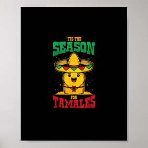 Poster C'est la saison des tamales, fête mexicaine de Noë