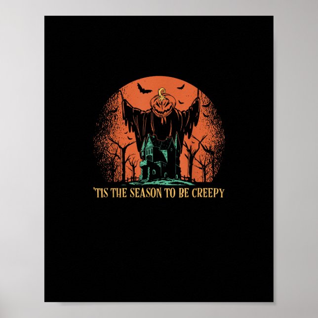 Poster C'Est La Saison D'Être Citrouille Déplaisant (Devant)