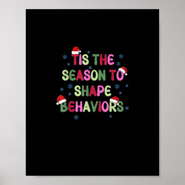 Poster C'Est La Saison Du Comportement De Noël Analyste C (Devant)