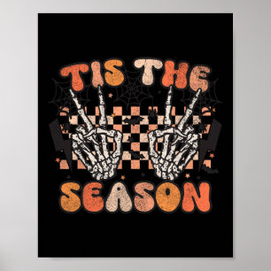 Poster C'Est La Saison Halloween Skeleton Costume Retro G