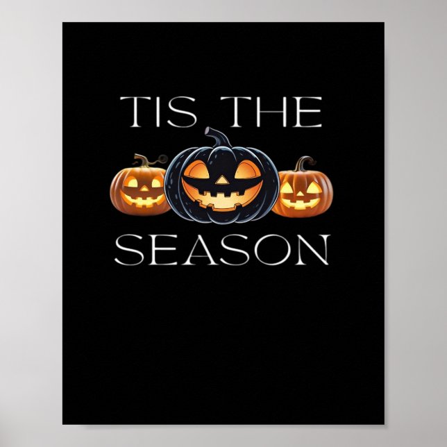 Poster C'Est La Saison Jack-o'-lantern Funny Halloween Sp (Devant)