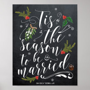 Poster C'est la saison pour être marié signe mariage