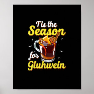Poster C'Est La Saison Pour Gluhwein Spiced Mulled Wine L
