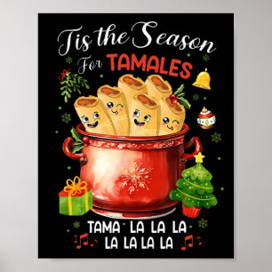 Poster C'Est La Saison Pour Tamales Nourriture Mexicaine 