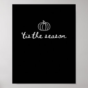 Poster C'est la saison Pumpkin automne Thanksgiving