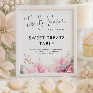 Poster C'est la saison Table de friandises pour la fête d