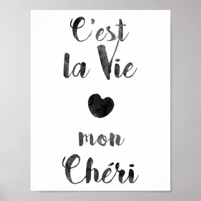 Poster C'est la Vie mon Chéri (Devant)