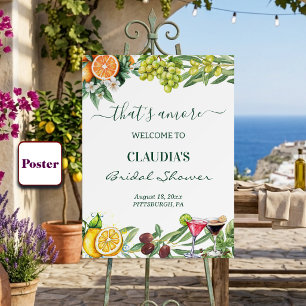 Poster C'est l'Amore Italian Citrus Bienvenue à la Baby S