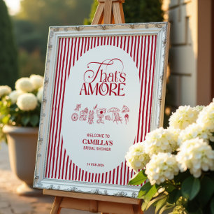 Poster C'est l'Amour Mariage main dessinée Fête de Fiança