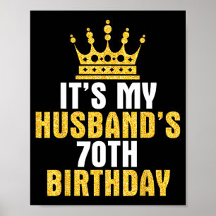 Poster C'est l'anniversaire des 70 ans de mon mari Illust