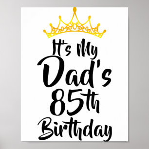 Poster C'est l'anniversaire des 85 ans de mon père Couron