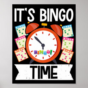 Poster C'Est Le Bingo Time Drôle Lucky Gambling