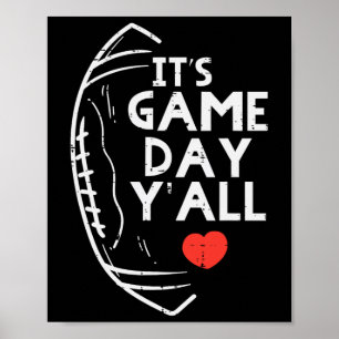 Poster C'est le jour de match les amis Football Américain