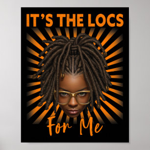 Poster C'est le Locs For Me Black History Mois Melanated