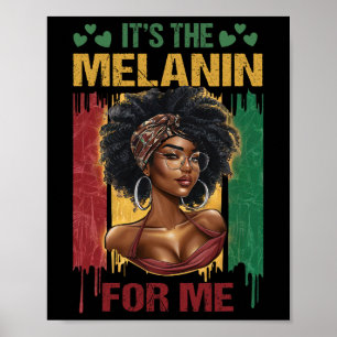 Poster C'est le Melanin Bhm African American Black Histor