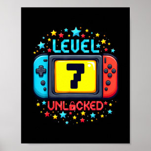 Poster C'est Le Moment De Passer Au Niveau Supérieur 7 Dé