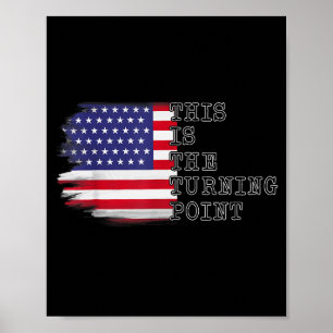 Poster C'est le Tee Point de Retournement Drapeau Usa Pou