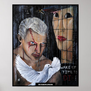 Poster C'est l'heure de mourir ! Peinture d'Alfred Fox