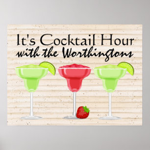 Poster C'est l'heure du cocktail