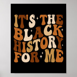 Poster C'est l'histoire noire pour moi Groovy Black Histo