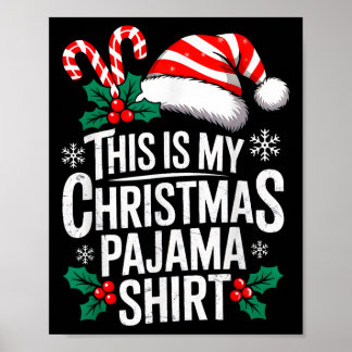 Poster C'Est Ma Chemise De Fête De Noël Fantastique Noël