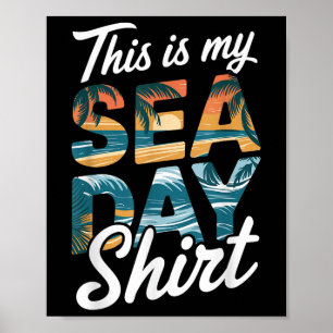 Poster C'est ma chemise de jour de mer drôle de famille d