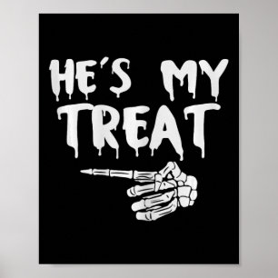 Poster C'est ma retraite Skeleton main Halloween Costume 