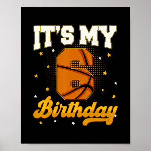 Poster C'est mon 6ème anniversaire Sketll garçon 6 ans ca