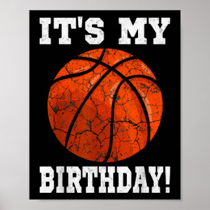 Poster C'est mon anniversaire Basketball Lover cadeau Ret