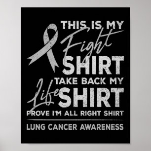 Poster C'Est Mon Bout De Lutte Contre Le Cancer Du Poumon