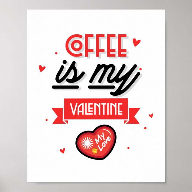Poster C'est mon café, Saint-Valentin  (Devant)