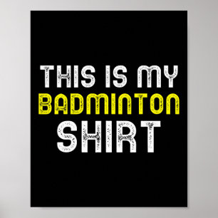 Poster C'Est Mon Cool Drôle Joueur De Badminton